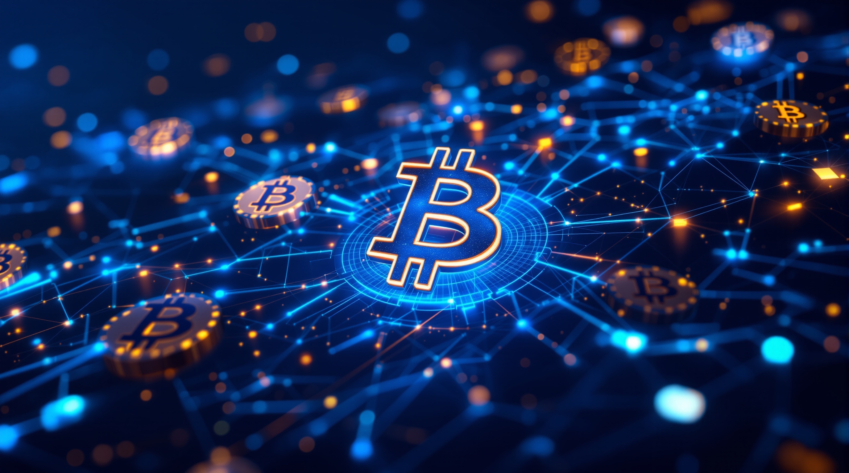 Blockchain and cryptocurrency technology visualization